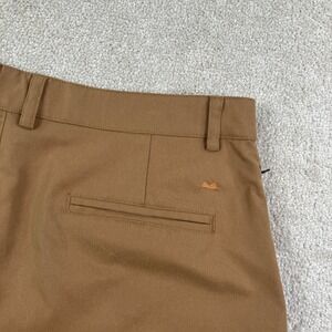 Myles Apparel Mens 35 Shorts Brown Everyday Performance Chino